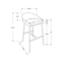 Set of 2 stools by Monarch