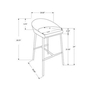 Set of 2 stools by Monarch