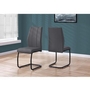 Set of 2 Dining Chairs by Monarch
