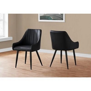 Set of 2 Dining Chairs by Monarch