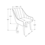 Set of 2 Dining Chairs by Monarch