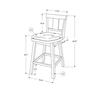 Set of 2 counter Height Stools by Monarch