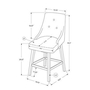 Set Of 2 Pub Height Stools by Monarch