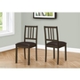 Set of 2 Dining Chairs by Monarch