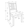 Set of 2 Dining Chairs by Monarch