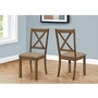 Set of 2 Dining Chairs by Monarch