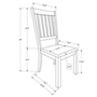 Set of 2 Dining Chairs by Monarch