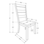 Set of 2 Dining Chairs by Monarch