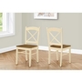 Set of 2 Dining Chairs by Monarch
