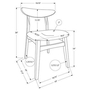 Set of 2 Dining Chairs by Monarch