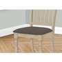 Set of 2 Dining Chairs by Monarch
