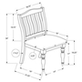 Set of 2 Dining Chairs by Monarch