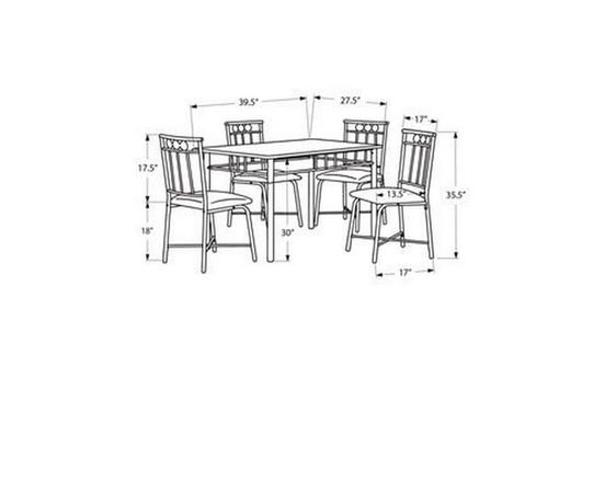 5 pc Dinette by Monarch