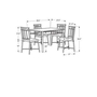 5 pc Dinette by Monarch