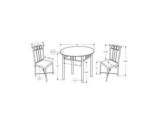 3 pc Dinette by Monarch