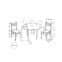 3 pc Dinette by Monarch