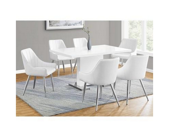 Dining Table with Pedestal Base by Monarch
