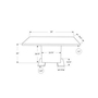 Dining Table with Pedestal Base by Monarch