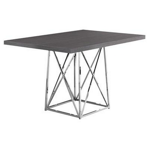 Dining Table with Pedestal Base by Monarch
