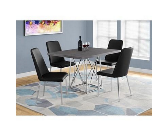 Dining Table with Pedestal Base by Monarch