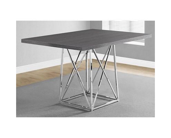 Dining Table with Pedestal Base by Monarch