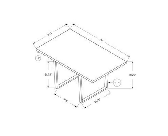Dining Table by Monarch