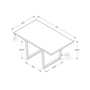 Dining Table by Monarch