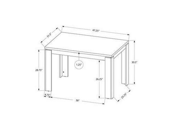 Dining Table by Monarch
