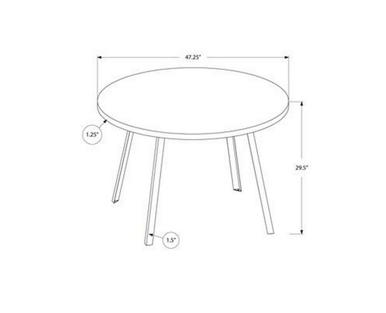 Round Dining Table by Monarch