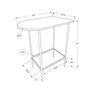 Oval Pub Height Dining Table by Monarch