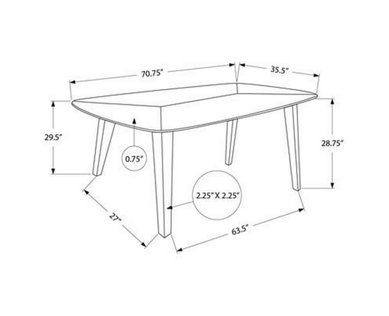 Dining Table by Monarch