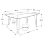Dining Table by Monarch