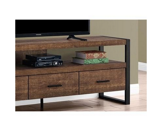 TV Stand with Cable Management by Monarch