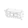 Flat Panel TV Stand by Monarch