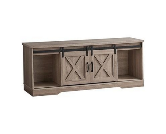 TV Stand with Cable Management by Monarch