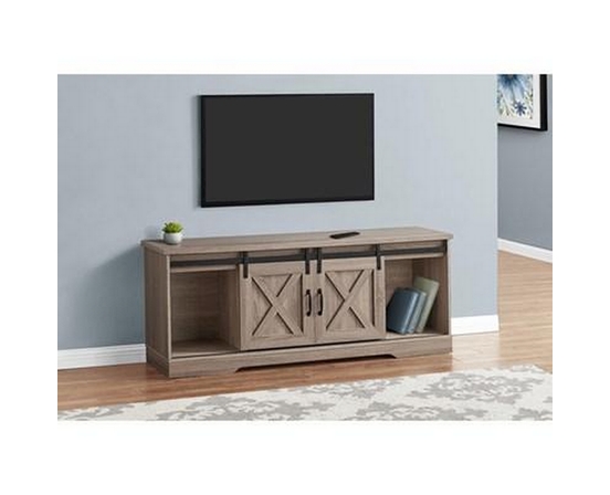 TV Stand with Cable Management by Monarch
