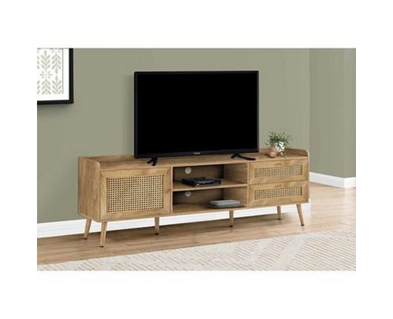 TV Stand with Cable Management by Monarch