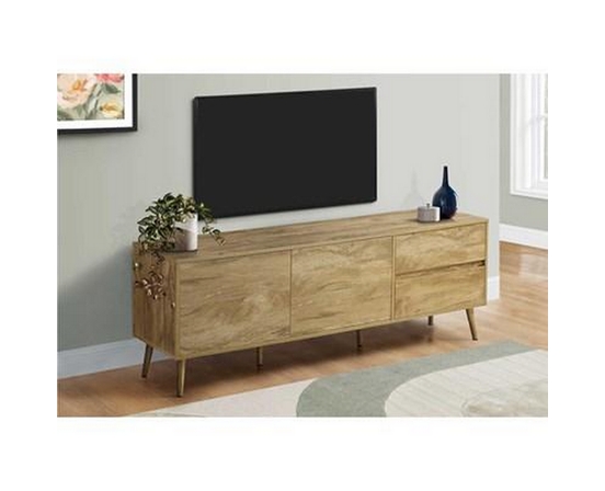 TV Stand with Cable Management by Monarch