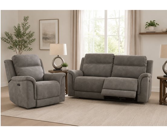 DURAPELLA Motorized Reclining Armchair and Loveseat by Ashley