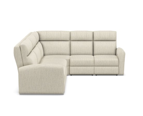 Reclining fabric sectional sofa