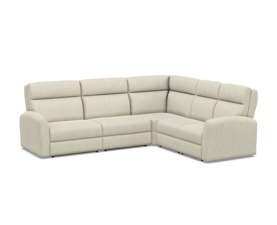 Reclining fabric sectional sofa