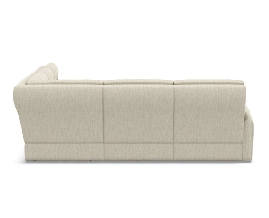 Reclining fabric sectional sofa