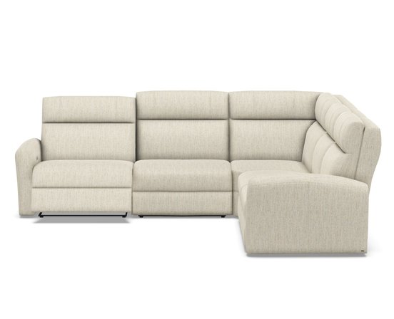 Reclining fabric sectional sofa