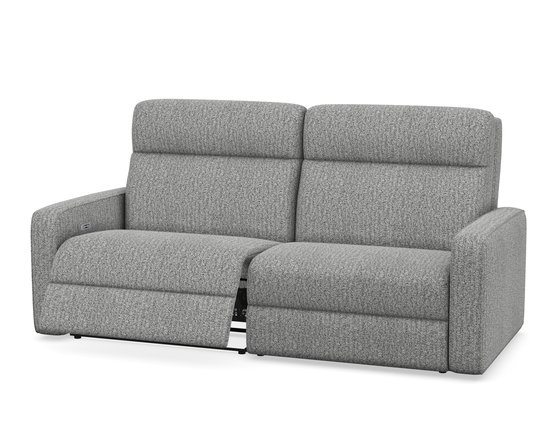 Fabric power reclining sofa