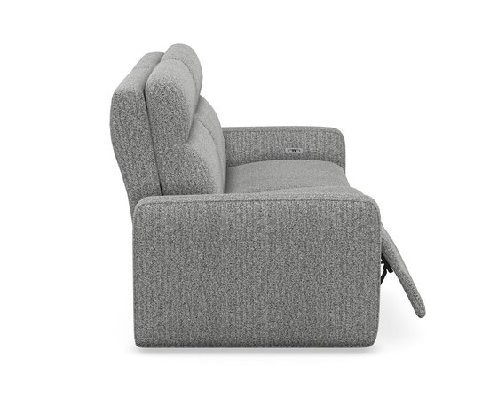 Fabric power reclining sofa