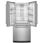 KitchenAid 30-Inch, 19.7 Cu. Ft. French 3-Door Refrigerator With Ice And Water Dispensing System - KRFF300ESS