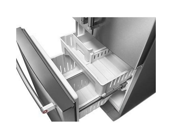 KitchenAid 30-Inch, 19.7 Cu. Ft. French 3-Door Refrigerator With Ice And Water Dispensing System - KRFF300ESS