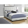 Queen Upholstered Panel Bed by Monarch