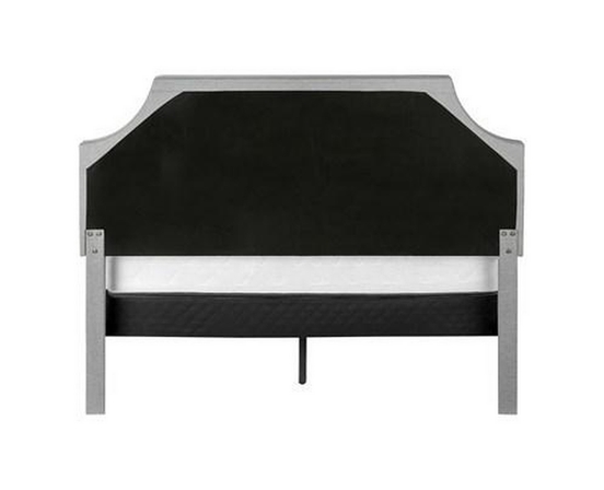 Queen Upholstered Panel Bed by Monarch