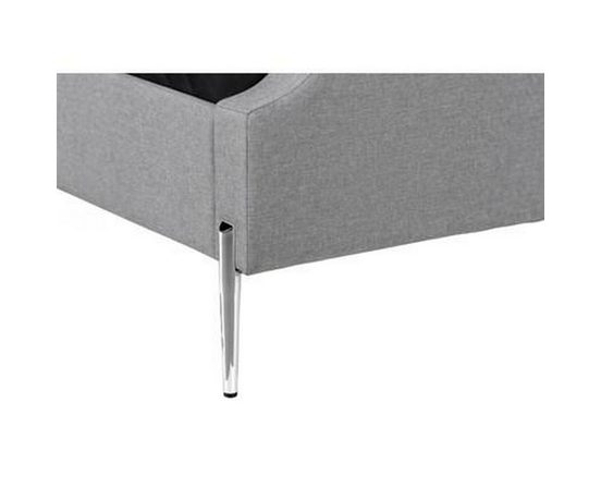 Queen Upholstered Panel Bed by Monarch